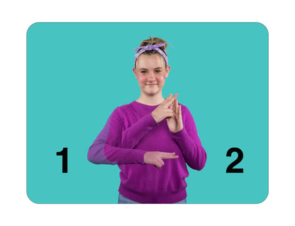 Animated ASL Flashcards SET #4- Greeting/Expression/Descriptive Words- Use Animated Holograph Flashcards to learn ASL